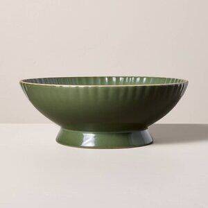 Scallop Stoneware Footed Serving Bowl Christmas - Hearth & Hand Magnolia 2024